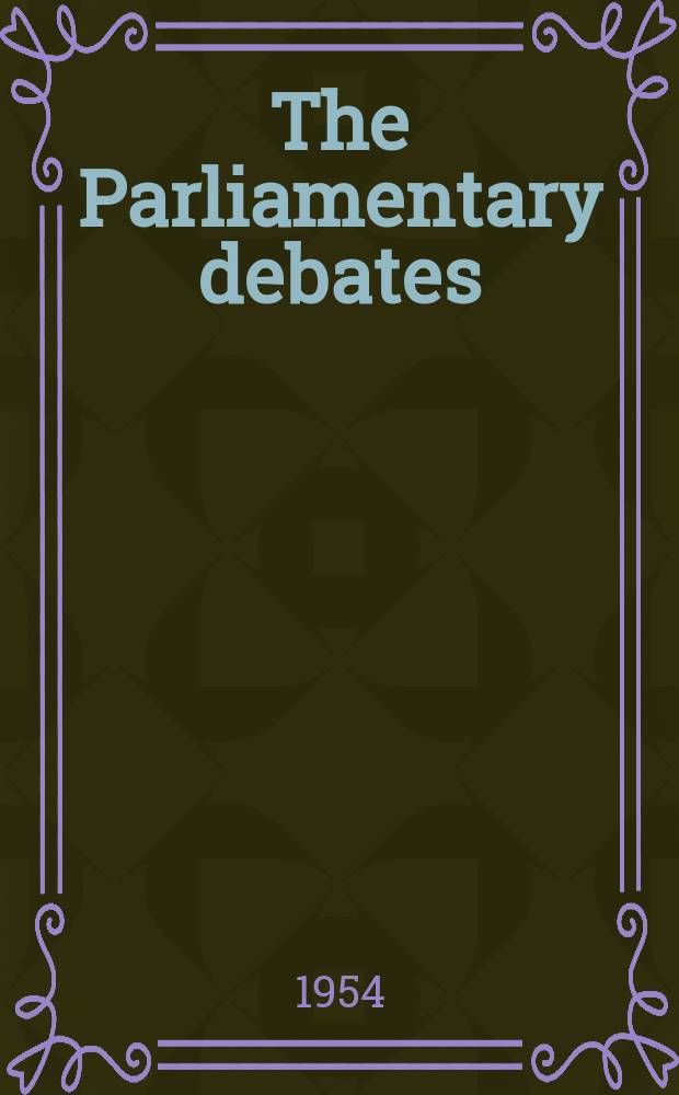 The Parliamentary debates (Hansard) : Official report ... of the ...Parliament of the United Kingdom of Great Britain and Northern Ireland. Vol.524, №61