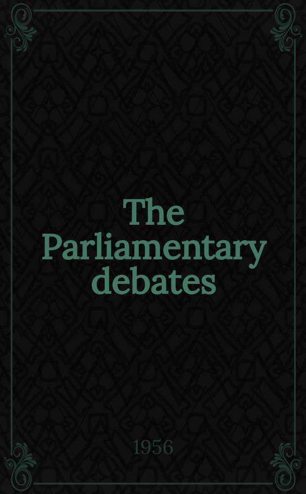 The Parliamentary debates (Hansard) : Official report ... of the ...Parliament of the United Kingdom of Great Britain and Northern Ireland. Vol.561, №18