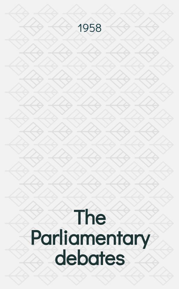 The Parliamentary debates (Hansard) : Official report ... of the ...Parliament of the United Kingdom of Great Britain and Northern Ireland. Vol.580, №37
