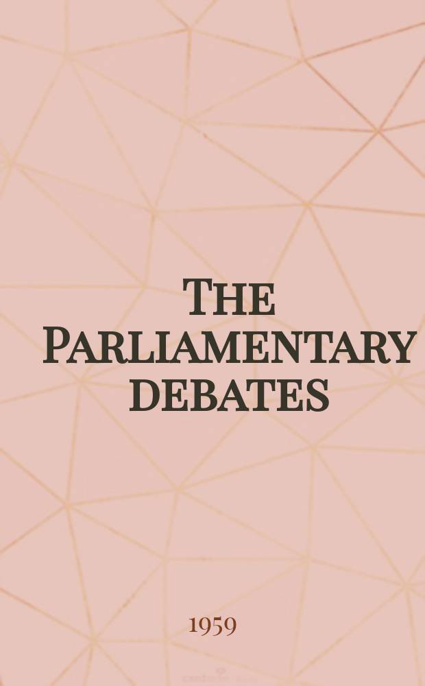 The Parliamentary debates (Hansard) : Official report ... of the ...Parliament of the United Kingdom of Great Britain and Northern Ireland. Vol.598, №47