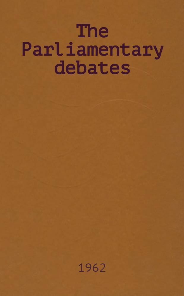 The Parliamentary debates (Hansard) : Official report ... of the ...Parliament of the United Kingdom of Great Britain and Northern Ireland. Vol.663, №145