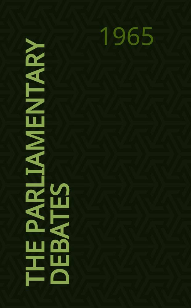 The Parliamentary debates (Hansard) : Official report ... of the ...Parliament of the United Kingdom of Great Britain and Northern Ireland. Vol.716, №155