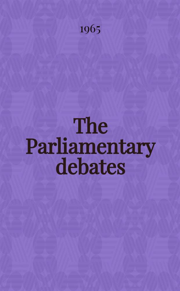The Parliamentary debates (Hansard) : Official report ... of the ...Parliament of the United Kingdom of Great Britain and Northern Ireland. Vol.716, №157