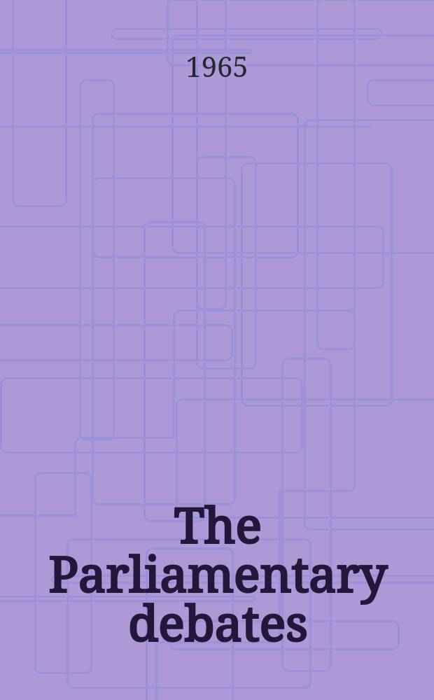 The Parliamentary debates (Hansard) : Official report ... of the ...Parliament of the United Kingdom of Great Britain and Northern Ireland. Vol.716, №158