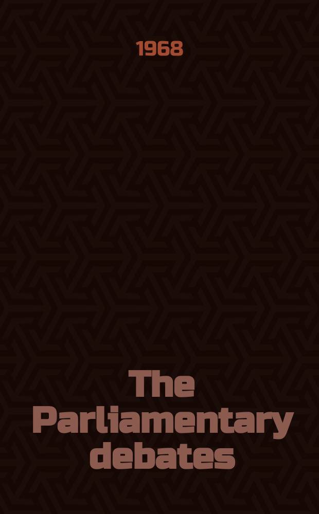 The Parliamentary debates (Hansard) : Official report ... of the ...Parliament of the United Kingdom of Great Britain and Northern Ireland. Vol.762, №94