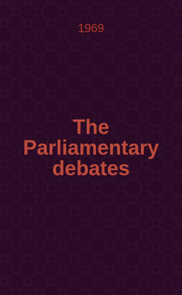 The Parliamentary debates (Hansard) : Official report ... of the ...Parliament of the United Kingdom of Great Britain and Northern Ireland. Vol.783, №111