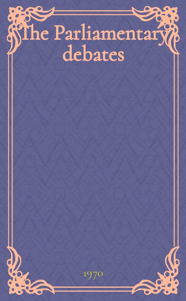 The Parliamentary debates (Hansard) : Official report ... of the ...Parliament of the United Kingdom of Great Britain and Northern Ireland. Vol.799, №94