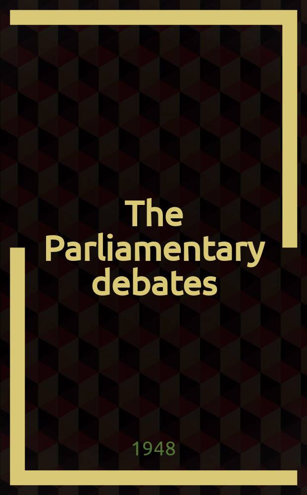 The Parliamentary debates (Hansard) : Official report ... of the ...Parliament of the United Kingdom of Great Britain and Northern Ireland. Vol.450, №116
