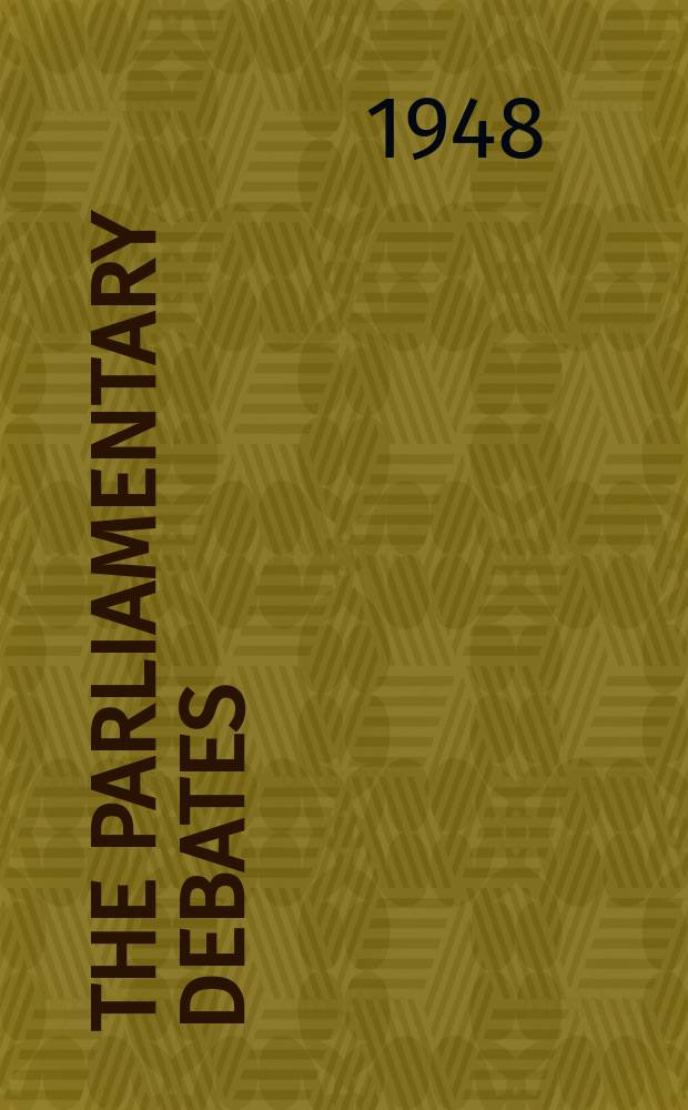 The Parliamentary debates (Hansard) : Official report ... of the ...Parliament of the United Kingdom of Great Britain and Northern Ireland. Vol.450, №121