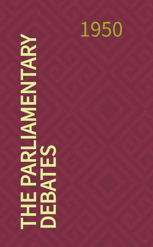 The Parliamentary debates (Hansard) : Official report ... of the ...Parliament of the United Kingdom of Great Britain and Northern Ireland. Vol.480, №11