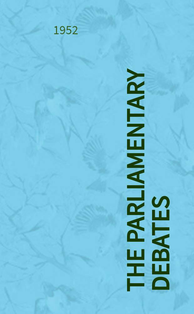 The Parliamentary debates (Hansard) : Official report ... of the ...Parliament of the United Kingdom of Great Britain and Northern Ireland. Vol.500, №87