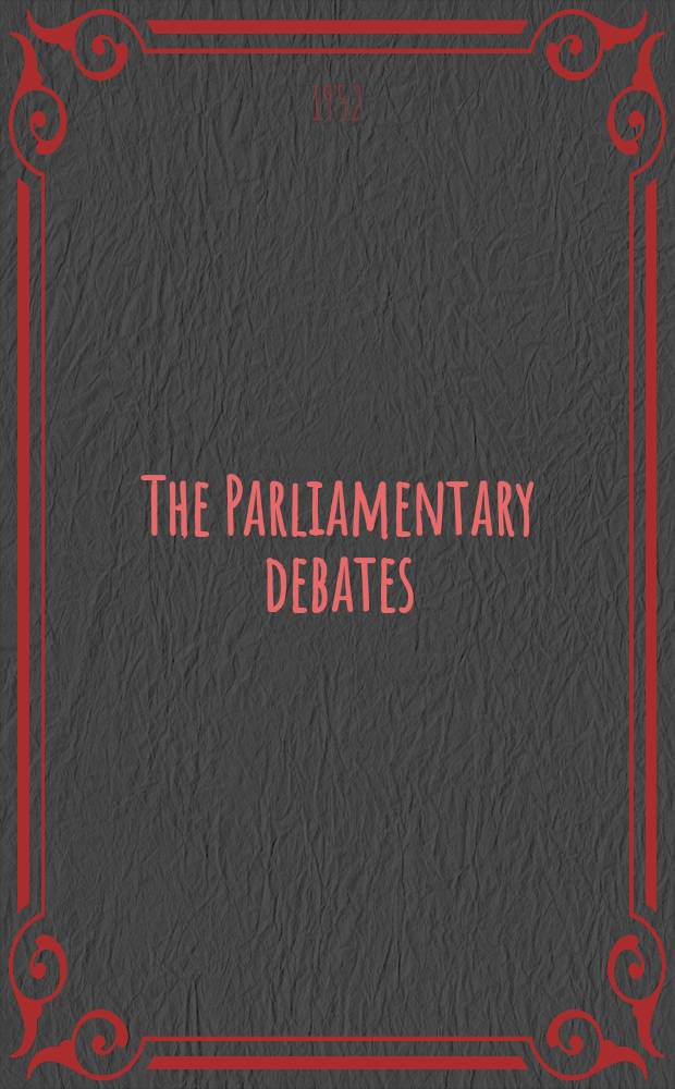 The Parliamentary debates (Hansard) : Official report ... of the ...Parliament of the United Kingdom of Great Britain and Northern Ireland. Vol.508, №20