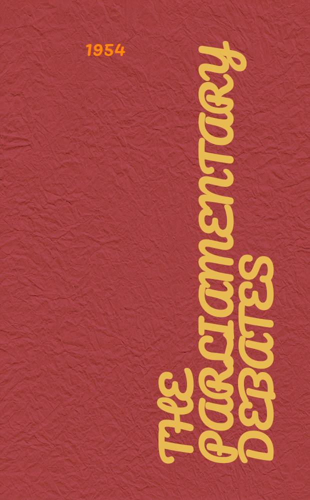 The Parliamentary debates (Hansard) : Official report ... of the ...Parliament of the United Kingdom of Great Britain and Northern Ireland. Vol.524, №65