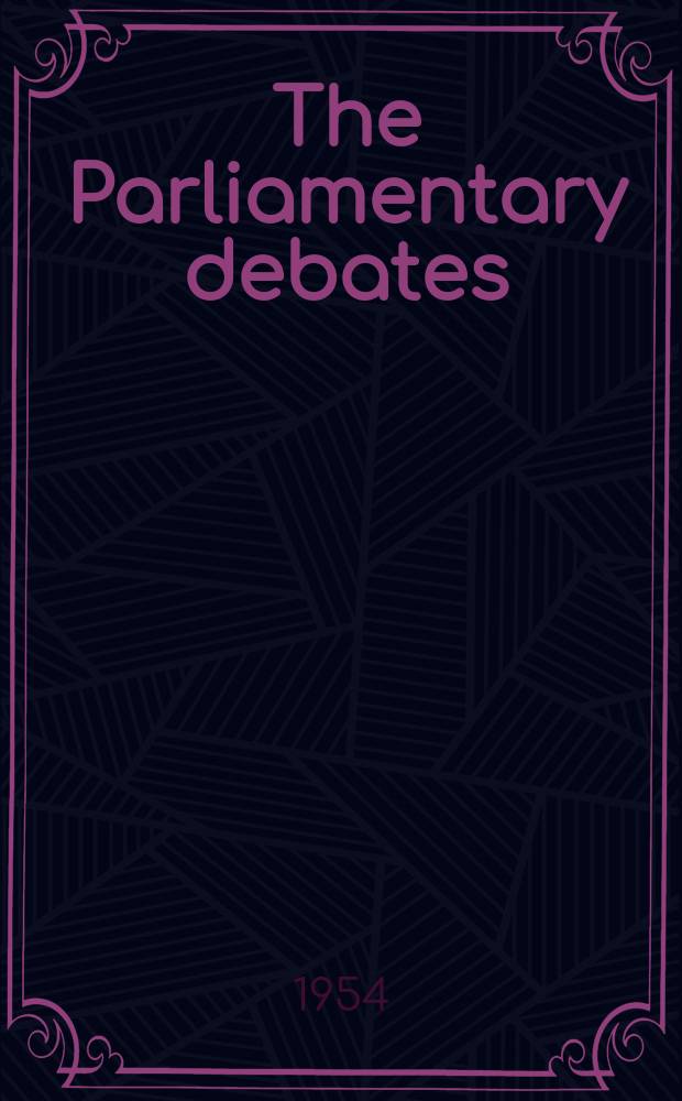 The Parliamentary debates (Hansard) : Official report ... of the ...Parliament of the United Kingdom of Great Britain and Northern Ireland. Vol.522, №39