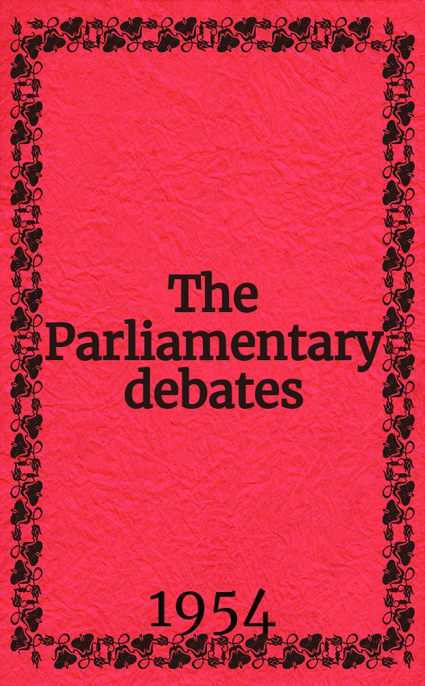 The Parliamentary debates (Hansard) : Official report ... of the ...Parliament of the United Kingdom of Great Britain and Northern Ireland. Vol.531, №160