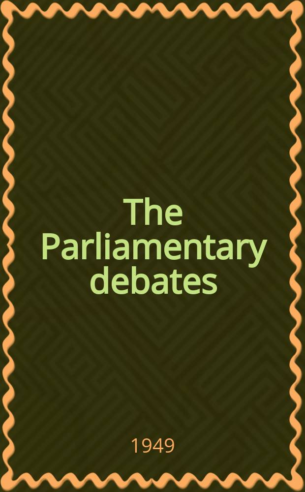 The Parliamentary debates (Hansard) : Official report ... of the ...Parliament of the United Kingdom of Great Britain and Northern Ireland. Vol.465, №124