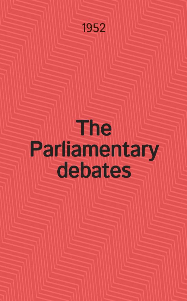 The Parliamentary debates (Hansard) : Official report ... of the ...Parliament of the United Kingdom of Great Britain and Northern Ireland. Vol.498, №65