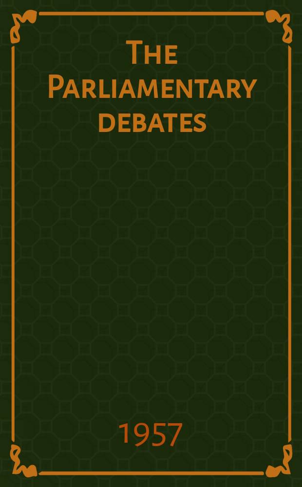 The Parliamentary debates (Hansard) : Official report ... of the ...Parliament of the United Kingdom of Great Britain and Northern Ireland. Vol.569, №104