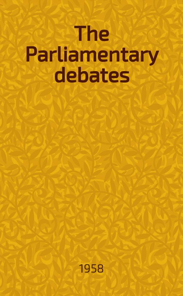 The Parliamentary debates (Hansard) : Official report ... of the ...Parliament of the United Kingdom of Great Britain and Northern Ireland. Vol.586, №92