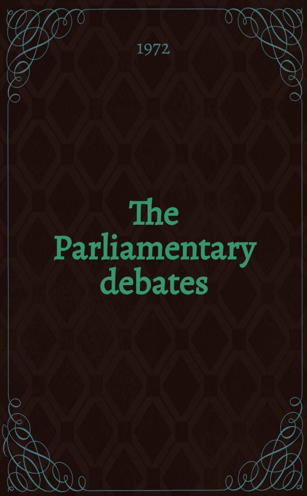 The Parliamentary debates (Hansard) : Official report ... of the ...Parliament of the United Kingdom of Great Britain and Northern Ireland. Vol.841, №162