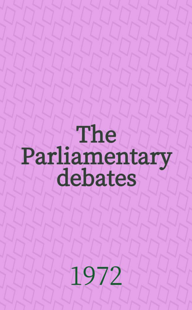 The Parliamentary debates (Hansard) : Official report ... of the ...Parliament of the United Kingdom of Great Britain and Northern Ireland. Vol.845, №9