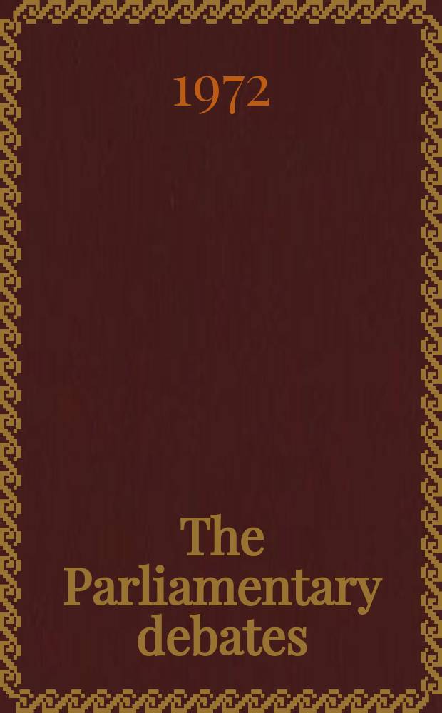 The Parliamentary debates (Hansard) : Official report ... of the ...Parliament of the United Kingdom of Great Britain and Northern Ireland. Vol.846, №15