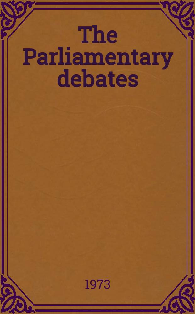 The Parliamentary debates (Hansard) : Official report ... of the ...Parliament of the United Kingdom of Great Britain and Northern Ireland. Vol.859, №146