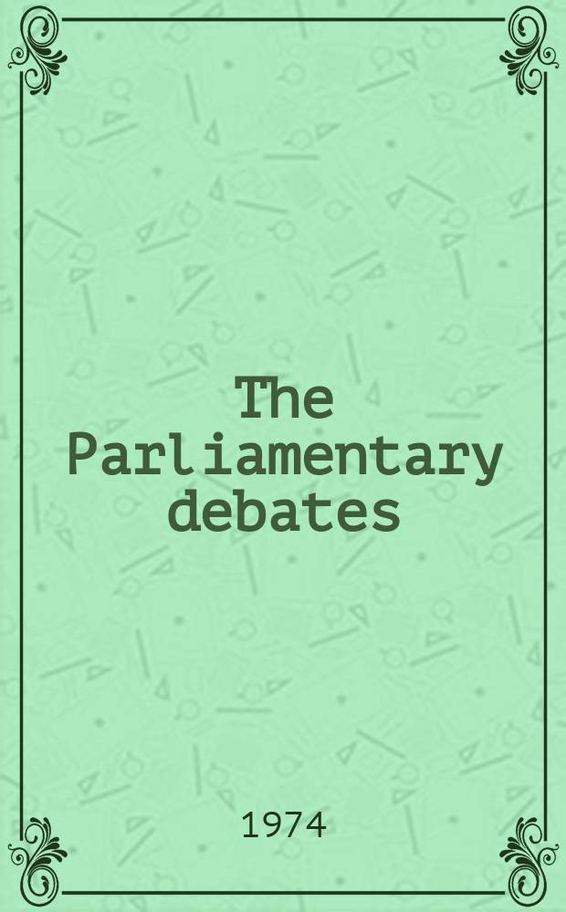 The Parliamentary debates (Hansard) : Official report ... of the ...Parliament of the United Kingdom of Great Britain and Northern Ireland. Vol.875, №60