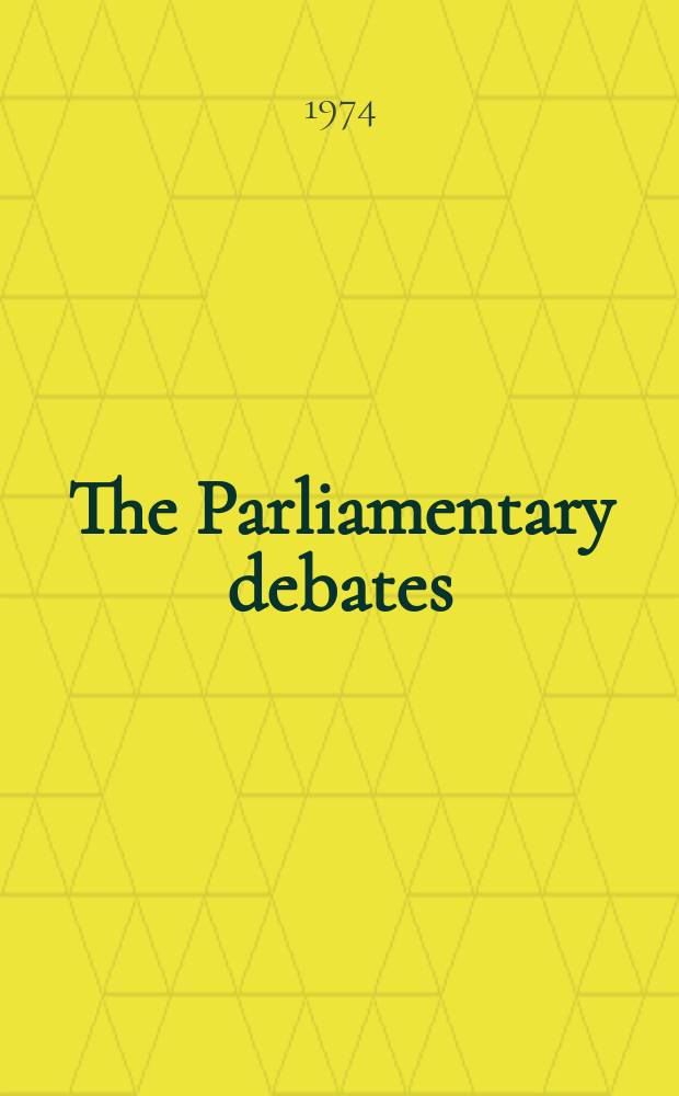 The Parliamentary debates (Hansard) : Official report ... of the ...Parliament of the United Kingdom of Great Britain and Northern Ireland. Vol.880, №7