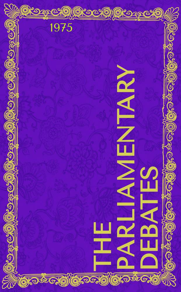 The Parliamentary debates (Hansard) : Official report ... of the ...Parliament of the United Kingdom of Great Britain and Northern Ireland. Vol.895, №154