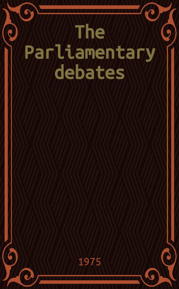 The Parliamentary debates (Hansard) : Official report ... of the ...Parliament of the United Kingdom of Great Britain and Northern Ireland. Vol.895, №159