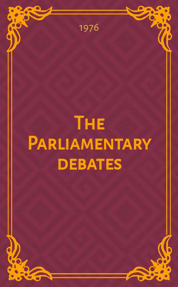 The Parliamentary debates (Hansard) : Official report ... of the ...Parliament of the United Kingdom of Great Britain and Northern Ireland. Vol.923, №20