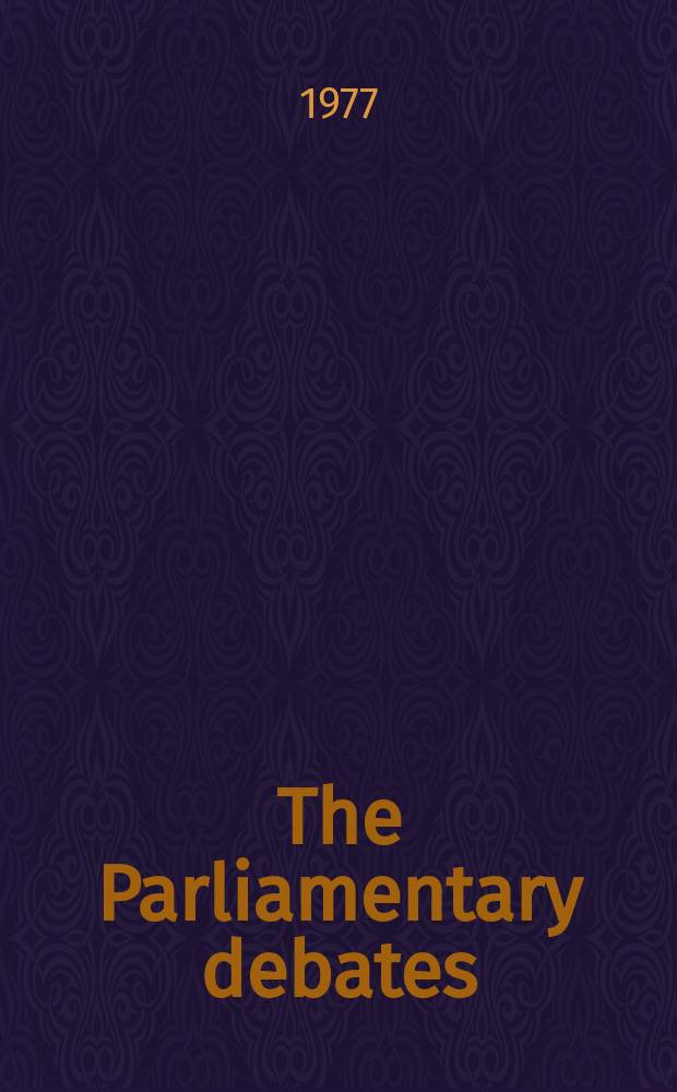 The Parliamentary debates (Hansard) : Official report ... of the ...Parliament of the United Kingdom of Great Britain and Northern Ireland. Vol.923, №25