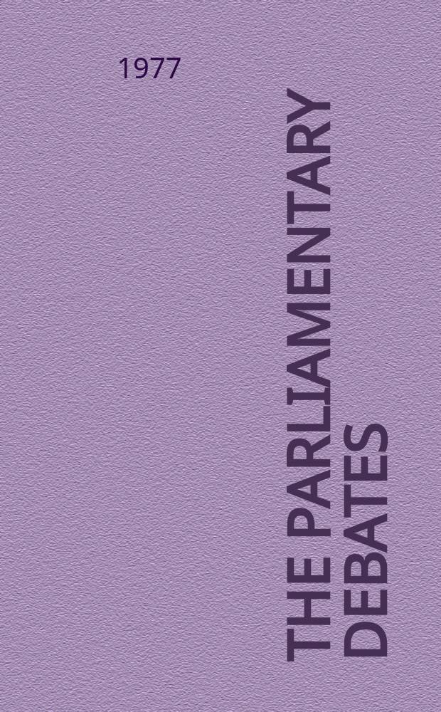The Parliamentary debates (Hansard) : Official report ... of the ...Parliament of the United Kingdom of Great Britain and Northern Ireland. Vol.927, №66