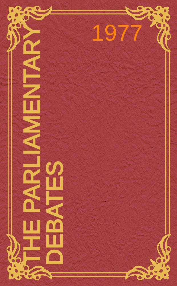 The Parliamentary debates (Hansard) : Official report ... of the ...Parliament of the United Kingdom of Great Britain and Northern Ireland. Vol.933, №119