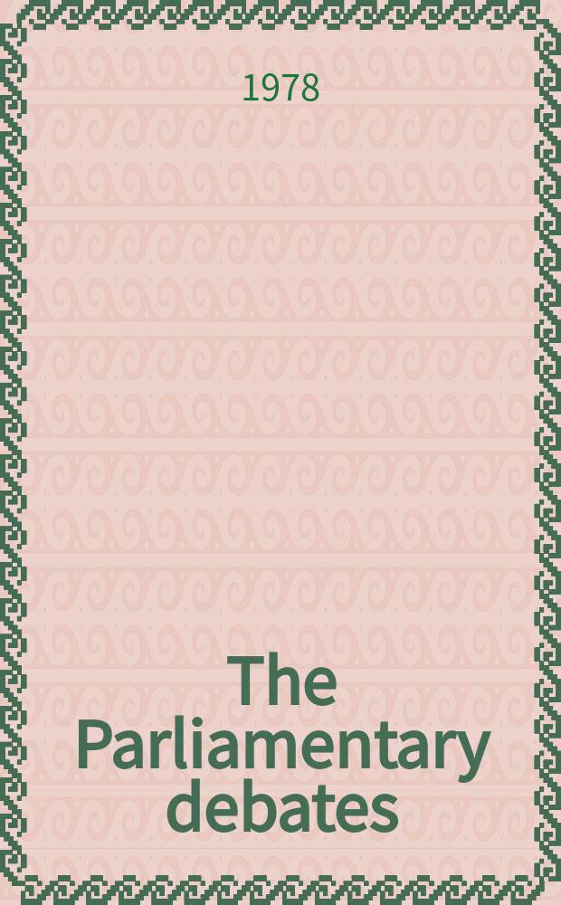 The Parliamentary debates (Hansard) : Official report ... of the ...Parliament of the United Kingdom of Great Britain and Northern Ireland. Vol.950, №123