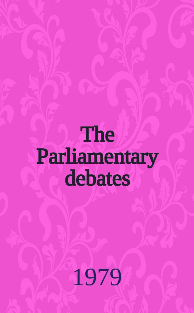 The Parliamentary debates (Hansard) : Official report ... of the ...Parliament of the United Kingdom of Great Britain and Northern Ireland. Vol.963, №66