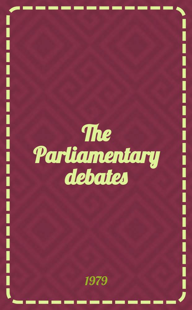 The Parliamentary debates (Hansard) : Official report ... of the ...Parliament of the United Kingdom of Great Britain and Northern Ireland. Vol.974, №75