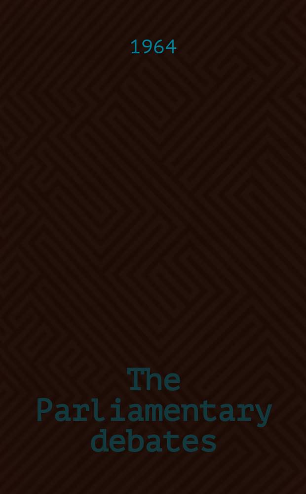 The Parliamentary debates (Hansard) : Official report ... of the ...Parliament of the United Kingdom of Great Britain and Northern Ireland. Vol.698, №139
