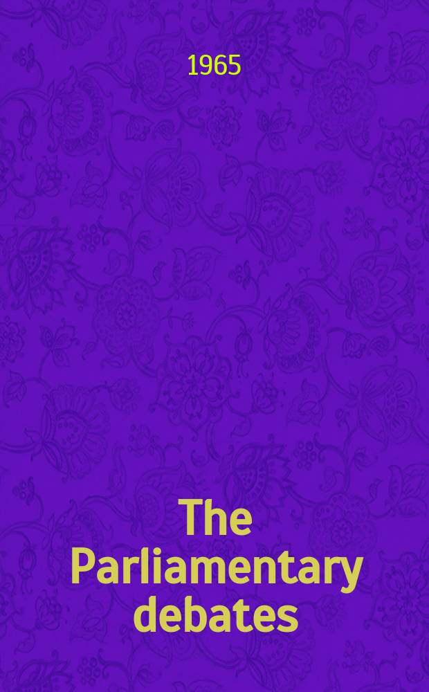 The Parliamentary debates (Hansard) : Official report ... of the ...Parliament of the United Kingdom of Great Britain and Northern Ireland. Vol.710, №92