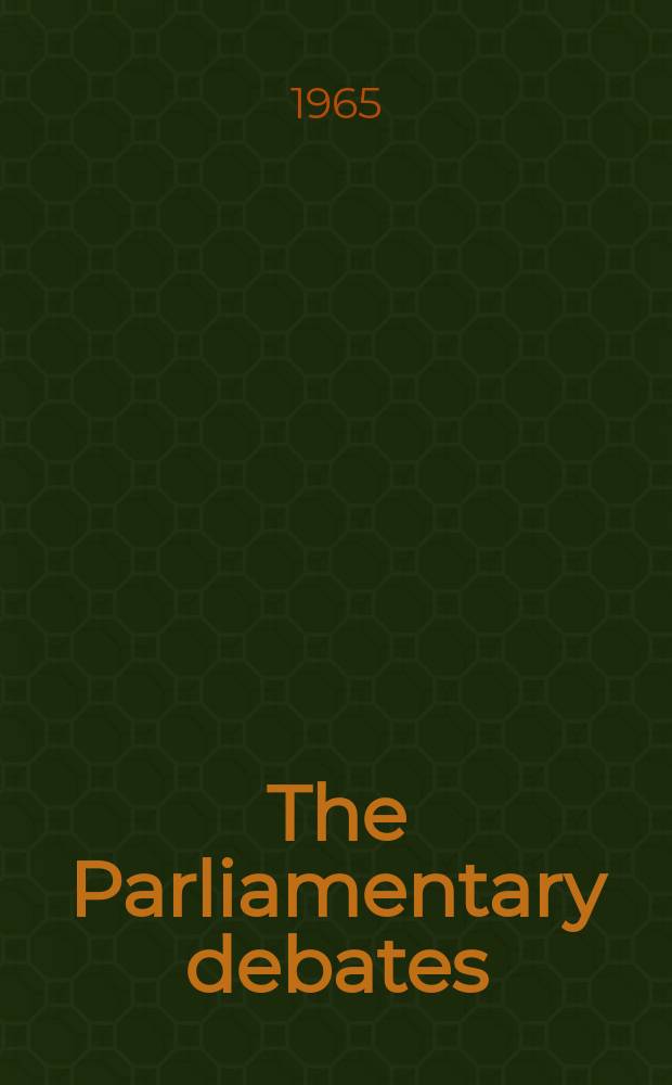 The Parliamentary debates (Hansard) : Official report ... of the ...Parliament of the United Kingdom of Great Britain and Northern Ireland. Vol.711, №103