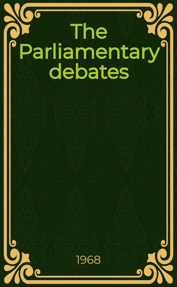 The Parliamentary debates (Hansard) : Official report ... of the ...Parliament of the United Kingdom of Great Britain and Northern Ireland. Vol.766, №133