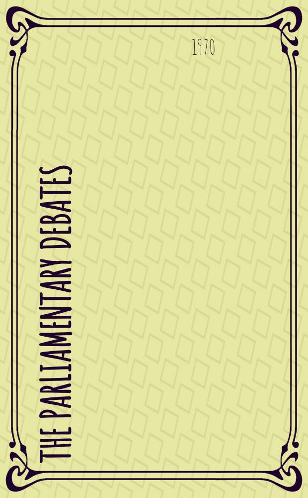 The Parliamentary debates (Hansard) : Official report ... of the ...Parliament of the United Kingdom of Great Britain and Northern Ireland. Vol.796, №66