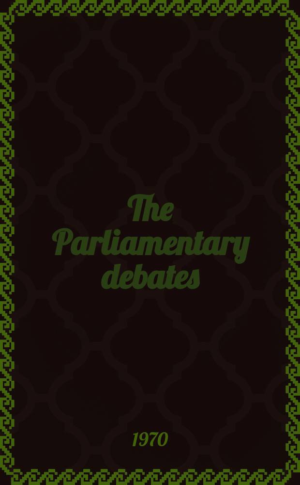 The Parliamentary debates (Hansard) : Official report ... of the ...Parliament of the United Kingdom of Great Britain and Northern Ireland. Vol.799, №95