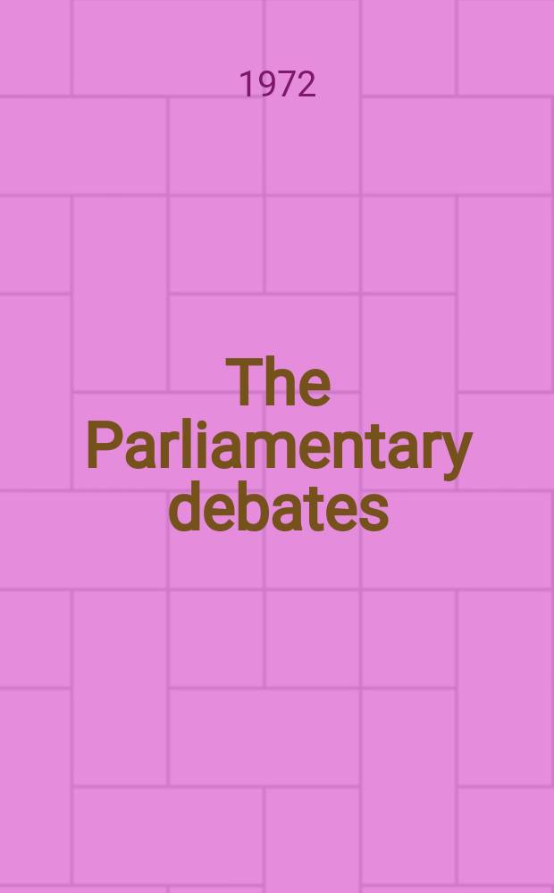 The Parliamentary debates (Hansard) : Official report ... of the ...Parliament of the United Kingdom of Great Britain and Northern Ireland. Vol.848, №32