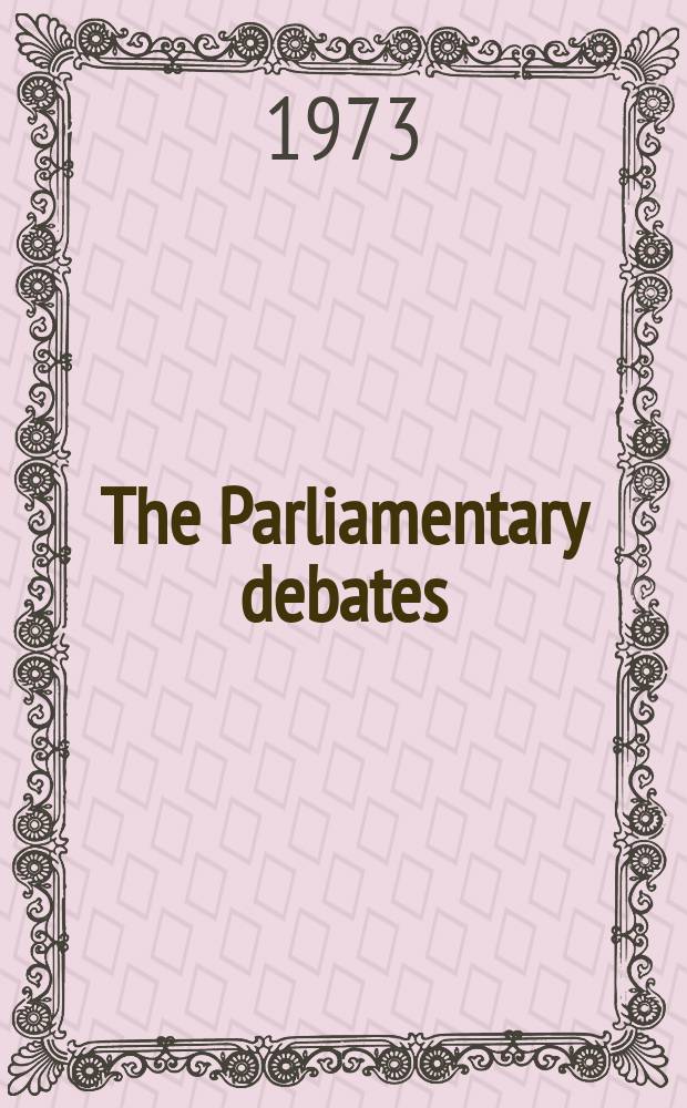 The Parliamentary debates (Hansard) : Official report ... of the ...Parliament of the United Kingdom of Great Britain and Northern Ireland. Vol.854, №94