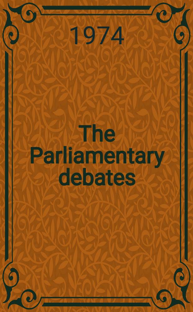 The Parliamentary debates (Hansard) : Official report ... of the ...Parliament of the United Kingdom of Great Britain and Northern Ireland. Vol.867, №40