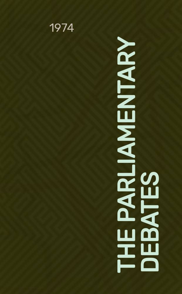 The Parliamentary debates (Hansard) : Official report ... of the ...Parliament of the United Kingdom of Great Britain and Northern Ireland. Vol.873, №40