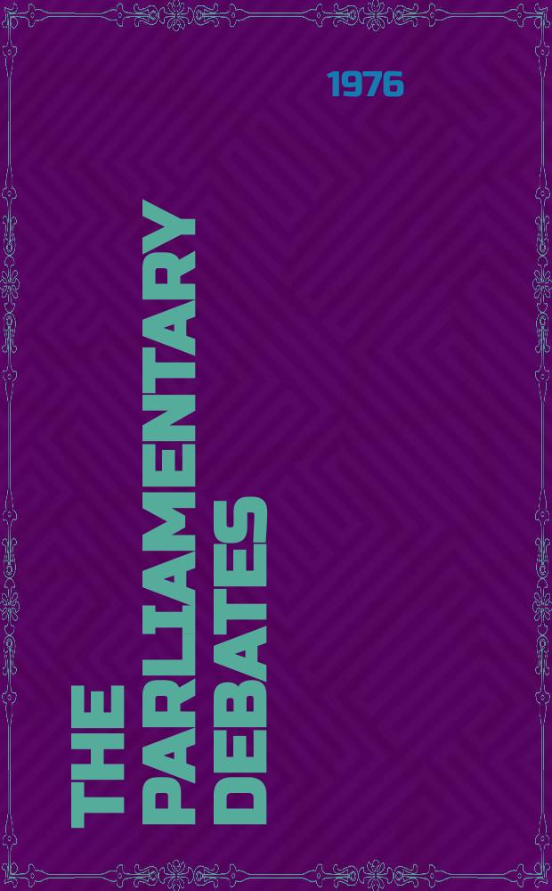 The Parliamentary debates (Hansard) : Official report ... of the ...Parliament of the United Kingdom of Great Britain and Northern Ireland. Vol.921, №9