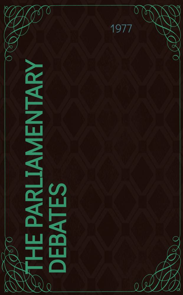 The Parliamentary debates (Hansard) : Official report ... of the ...Parliament of the United Kingdom of Great Britain and Northern Ireland. Vol.925, №40